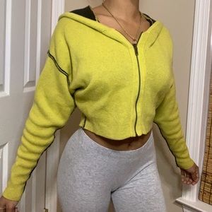 Urban outfitters reversible  crop top jacket hoodie